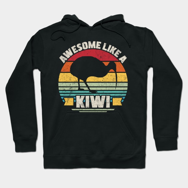 Awesome Like A Kiwi Bird Hoodie by White Martian